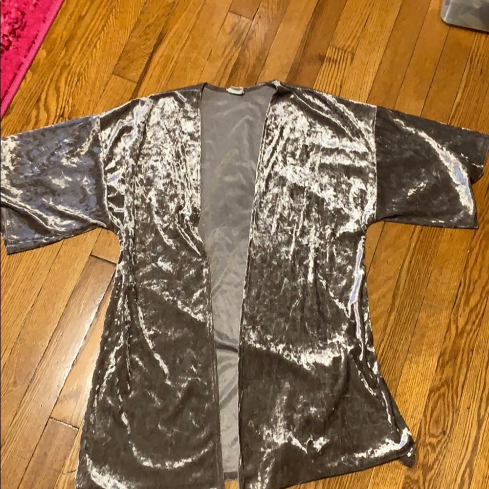 Velvet kimono/ duster/ cardigan